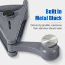 Arm Trainer for Men & Women,Home Forearm Workout Equipment with Silent Metal Bearing,Widened Grip for Strength Training - Targets Forearm, Shoulder & Biceps, Gray