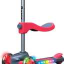 Razor Rollie DLX, 3-Wheel Light-Up Scooter for Younger Children, Seated and Stand-Up Riding Options