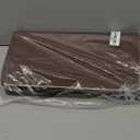 Purse Organizer Insert with Zipper Felt Bag Organizer Handbag Organizer Insert Bag in Bag Organizer with Key Chain for Tote Purse Bag Brown XLarge