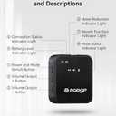 PQRQP 3 in 1 Microphone for iPhone/Android/Camera, Wireless Microphones, 328ft Transmission, 18H Battery Life, Mini Microphone for Record Interview, Vlogs, YouTube, Tiktok (Ebony Black)