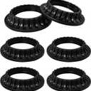 6PCS Light Socket Rings, Lamp Shade Collar Ring, Lock Socket Replacement Adapter Ring, Retainer Rings for Light Fixtures