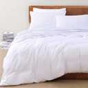 LANE LINEN 100% Organic Cotton Twin XL Sheets Set 3-Piece Pure Percale Bedsheets Bedding Breathable Fits Mattress Upto 15" Deep - Blue Ticking Stripe