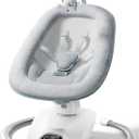 Momcozy CocoSway Electric Baby Swing for Infant, 180 Rotating Seat, 6 Parent-Like Sway Motions & 4 Speeds, Quiet Soothing, Remote Control, Machine-Washable Cover, Grey