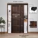 Heavy Duty Bypass Sliding Closet Door Track Hardware 48", 4 FT Aluminium Pocket Door Track Rail Set, Smoothly and Quietly, for 2 Door System,Black, XC40 48"-B