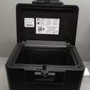 SentrySafe Black Fireproof Document Box with Key Lock, Safe Secures Files and Documents for Home or Office, 0.61 Cubic Feet, 13.6 x 15.3 x 12.1 inches, 1170