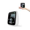 CO2 Carbon Dioxide Detector, Dienmern Portable Air Quality Monitor Indoor, 1600mAh Powerful Battery CO2 Monitor for CO2, Temp(Â¬âˆžF), Humidity, LED Display CO2 Detector for Travel/Office/Home/Grow Tents