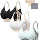 HBselect Jelly Bras for Women No Underwire Comfort Wireless Push Up Bras Seamless Tshirt Bralettes for Women