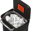 Joseph Joseph Intelligent Waste Titan Trash Can Compactor with Odor Filter, Compacts up to 3x trash, 30L/7.9 Gallons, Black
