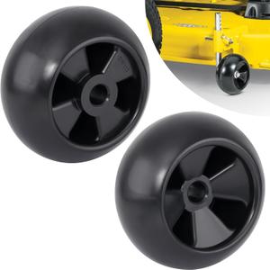 Lawn Mower Deck Wheels 2 Pack 5" Anti Scalp Deck Wheels Kit Replace for John Deere AM116299 AM125172 AM133602 M111489 Replace for MTD 734-04039 753-04856 734-3058