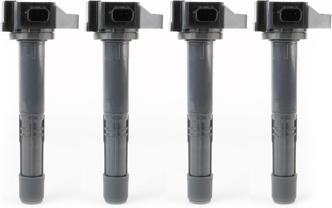 Ignition Coil Pack Set of 4 Replacement by AA Ignition - Compatible with Acura, Honda L4 2.4L - 2016-2020 ILX, 2015-2020 TLX, 2013-2017 Accord, 2015-2019 CR-V - Replaces UF712, UF-712, 30520-5A2-A01