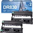 MYTONER Compatible Replacement for Brother DR-830 DR830 Drum Unit High Yield for DCP-L2640DW MFC-L2820DW HL-L2400D HL-L2460DW HL-L2405W HL-L2465DW HL-L2480DW MFC-L2820DW XL, 2 Packs Not Toner (DR830 2Black)