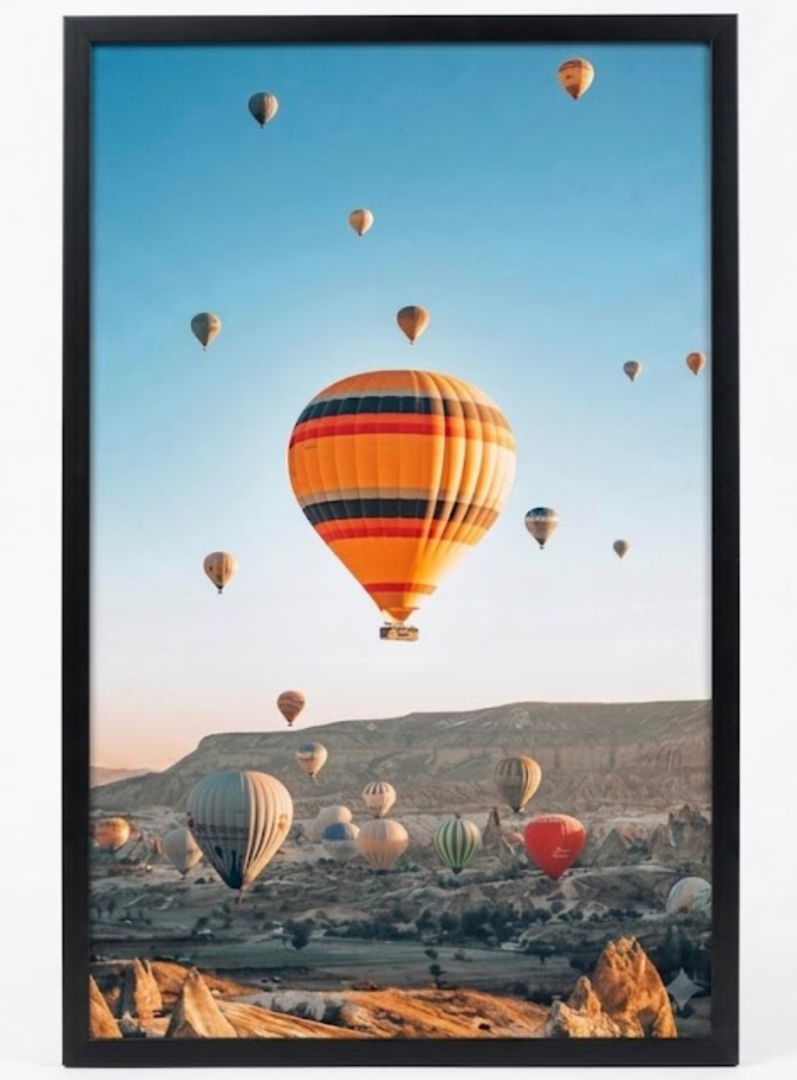 Picture Frame Black for Poster Photo Picture, Horizontal and Vertical Formats for Wall Hanging, 28x40 Wall Gallery Poster Photo Fra