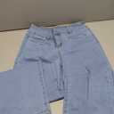Women  Wide Leg Jeans High Waisted Stretchy Straight Leg Jeans Loose Trendy Denim Size 12
