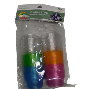 Condiment Cups. 50 ct. 2 oz, 59ml.