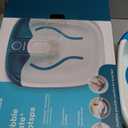 Homedics Bubble Mate Foot Spa, Toe Touch Controlled Foot Bath with Invigorating Bubbles and Splash Proof, Raised Massage Nodes and Removable Pumice Stone