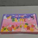 15 Pack Butter Slime Kit with Fruits Charms, Birthday Gift, Slime Party Favors for Girls and Boys, Super Soft & Scented Slime for Kids, DIY Stress Relief Toy