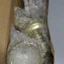 Fumete 16 Pcs Flameless Candles with Gold Base Battery Powered Taper White Candles Battery Operated LED Candlesticks for Party Home Dinner Decorations