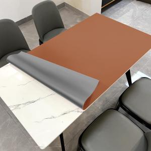 Dining Table Cover for Dining Room Table - Can Be Used On Both Sides Waterproof and Easy to Clean Good Flatness Used for Dining Table(Brown+Gray 44x60)