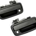 Exterior Front Driver Door Handle and Passenger Door Handle with Keyhole Replacement Set Compatible with 1999 2000 2001 2002 2003 2004 Toyota Tacoma Replaces 69220-35020, 69210-35020, Textured Black