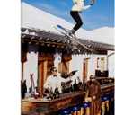 Vintage Skiing Poster Canvas Wall Art Prints 16x24inch(40x60cm) Frame-style