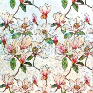 Window Privacy Film - Stained Glass Window Film Static Cling UV & Heat Blocking Rainbow Window Film for Glass Doors, Bedroom Windows - No Glue Premium Vinyl (Easy Install,29.5"78.7")