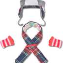 E-TING Santa Hat+Sock+Scarf Clothing for elf Doll