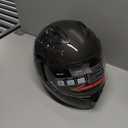 SPARK DOT Approved Modular Flip-Up Dual Visor Motorcycle Full Face Helmet for Adults Men & Women (Carbon Fiber, X-Large)
