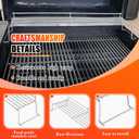 Hisencn 65054 Grill Warming Rack for Weber Genesis 300 Series Gas Grill, Genesis E310, E320, E330, S310, S320, S330, Stainless Steel, Warming Grate, Replacement for Weber 65054, 81323, 62749