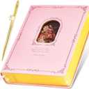 Thick Journal for Women & Girls, 360 Pages A5 Writing Journaling Notebook with Paintings, Women Journal for Writing, Vintage Journal with Gift Box & Pen for Girls Gift Ideas (Candy Pink)