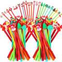 Fulmoon 200 Pcs Christmas Gel Ink Pens Cartoon Novelty Christmas Rollerball Pens Bulk Fun Snowman Christmas Tree Elk Santa Claus Xmas Party Favor for Adults Office, 25 Styles