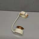 Hands Free Hair Dryer Holder Wall Mounted with Suction Cup, No Drill Installation for Damage-Free Walls, 360 Adjustable Blow Dryer Holder Fits Most Hair Dryers for Bathroom Organization 1Pack(Cream)