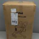 Pet Stroller for Small and medlium Dogs, Aluminum Alloy Frame, Small Dog, cat Stroller, Foldable carts, Carrier, One-Hand Automatic Folding, Quick Release Wheel, PU Wheels (Iron Gray)