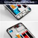 for Oppo A60 LCD Display for Oppo A60 Screen Replacement for Oppo A60 CPH2631 Touch Screen Digitizer Kits Assembly with Frame (Black)