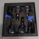 fit for (2011-2020) Toyota Sienna Headlight Bulbs Front Bulb Bright Light Combo, 9005/HB3/H10 High Beam & H11/H8/H9 Low Beam, Pack of 4