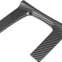 X AUTOHAUX Gear Panel Trim Shift Box Cover Decal for Honda Civic 10th Gen 2016 2017 2018 2019 2020 2021 Car Interior Accessories Sticker Decorative Carbon Fiber Pattern