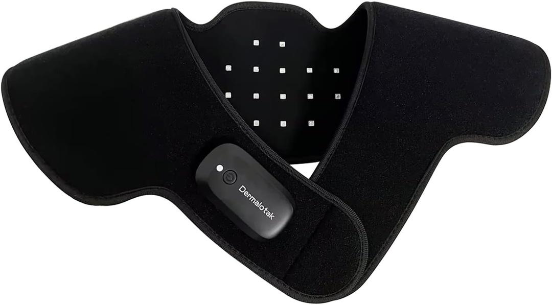 PEEWF Shoulder&Neck Light Therapy Pad - 28 Red 660nm & 28 Near Infrared 880nm LEDs, Pain Relief for Shoulder and Neck Arthritis & Muscle Soreness, Wireless Design, Auto Shut-Off, 19.68" x 16.54" Size