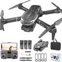 Cool Mini Drone with Camera for Kids Adults Beginners, 1080P FPV Camera Remote Control Drone for Kids with 3 Batteries, One-Click Take Off/Landing, Altitude Hold, Headless Mode, 360 Flips, 3-Gear Speeds , Emergency Stop, Toys Gifts for Kids