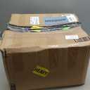 Nightstand with Charging Station, Bedside Tables with Glass Decorative Door, Natural End Table, Side Table with 2 Tiers Storage Space for Bedroom Living Room CAMLBZ07YE