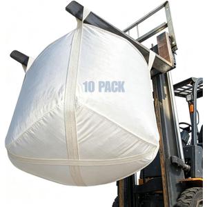 FIBC Bulk Bag 35x35x43in, Super Sack Heavy Duty, Pack of 10