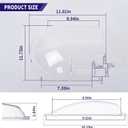 Clear Plexiglass 4812-01 Screen Door Bubble Style Slider & 4810-00 Stopper Complete Replacement Kit, Compatible with Dexter Right Hand Screen Door Bubble Style, Clear, Works with 4814-00 Holder