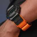 HEMSUT Quick Release 16mm Military Tactical Watch Band for Casio | Shock-Resistant Nylon & Leather Strap | Compatible with GA-100, DW-5600, DW-6900, GW-M5610, GBD-800 Series & More