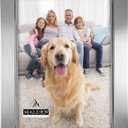 Malden International Designs 9054-57 Uptown Matte Silver with Silver Fashion Metal Frame, 5x7, Silver