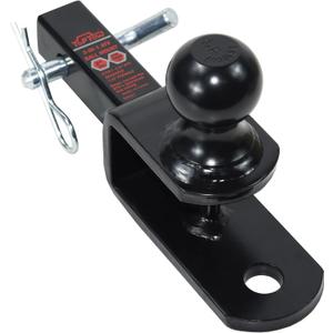 TOPTOW ATV/UTV Trailer Hitch Towing Ball Mounts, 2-Inch Ball, Clevis Pin, Fits 1 1/4-Inch Receiver
