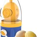 Egg Yolk Mixer Manual Puller, Golden Egg Maker, Egg Spinner Quick Egg Homogenizer, Egg Shaker, Silicone Shaker Whisk with Drawstring for Kitchen Mixing Egg Whites and Yolks