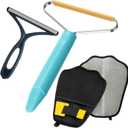 3-Pack Pet Hair Removal Tool ,Dog Cat Hair Remover, Lint Shaver Cleaner Pro, Fur Removal Tool, Portable Carpet Scraper, Carpet Rake, Pet Hair Brush for Carpet, Clothes, Car Mats, Couch, Pet Bed, Furniture