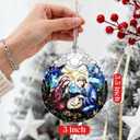 2 x Christian Gifts: Stained Glass Nativity Scene Ornament | Christmas Ornaments (Christmas Tree Ornaments), Religious Decor, Holy Family Decoration, Religious Gifts, Baptism Gift & Xmas Gift
