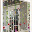 Suncalla 12 Pcs 70.8 ft Flower Garlands Hanging Artificial Wildflower Vine Decor from Ceiling Floating Floral Backdrop Silk Fake Flower Garland for Wedding Home Garden Wall Arch(Wildflower)