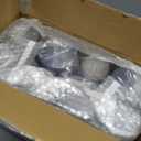 I00000 200pcs Silver Disposable Plastic Cups 10 oz Clear Plastic Cups Old Fashioned Tumblers Silver Rim Cup Disposable Elegant Silver Wine Glasses Cocktail Cup