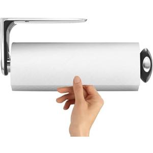 simplehuman Wall Mount Paper Towel Holder, Stainless Steel (13" x 3" x 5" h)