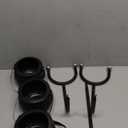 Halloween Party Decorations Indoor,Set of 3 Witches Cauldron Candy Serving Bowls With Rack,Halloween Party Supplies,Black Plastic Candy Cauldron for Table Decor